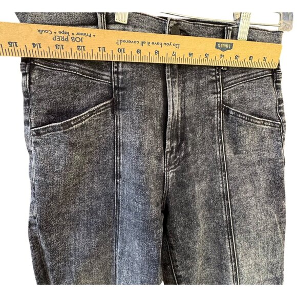 Mother The Seamed Swooner Skimp Jeans Size 29 Black Denim USA - Picture 11 of 16